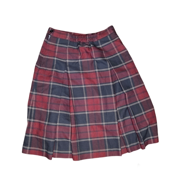 Plaid Kilt School Girl Made in Canada Pleated Academia Preppy Size M Skirt - Picture 2 of 3